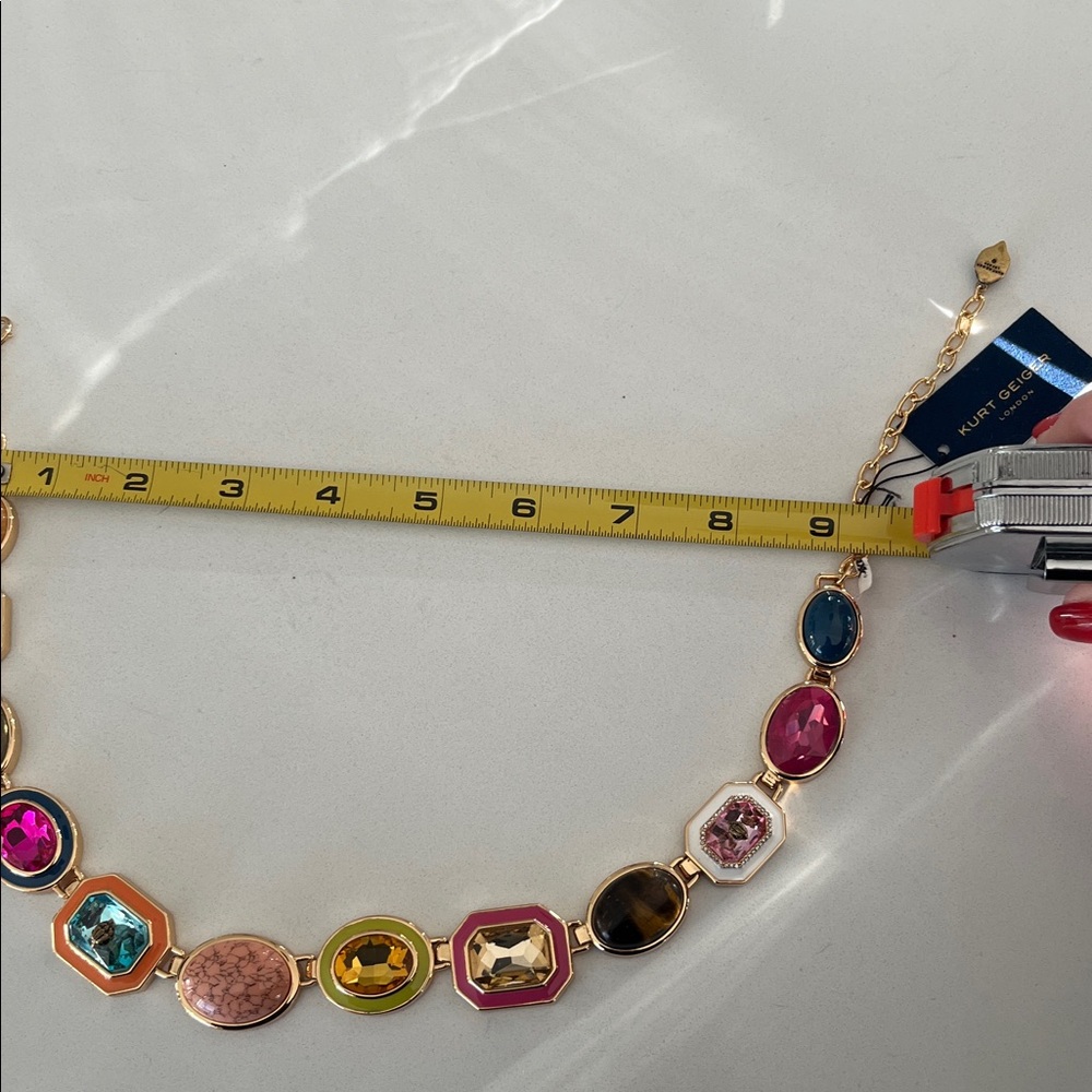 Kurt Geiger Vibrant Gemstone Necklace - Picture 8 of 9